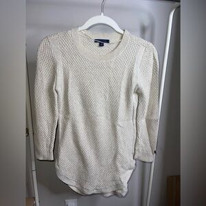 Tommy Hilfiger cream/gold sweater size XS